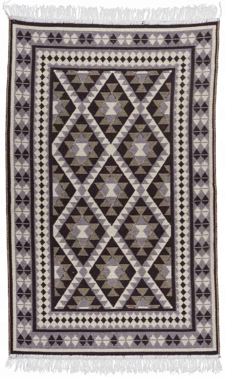 DYWAN BOHO 70 X 140 KILIM PŁASKOTKANY FRĘDZLE