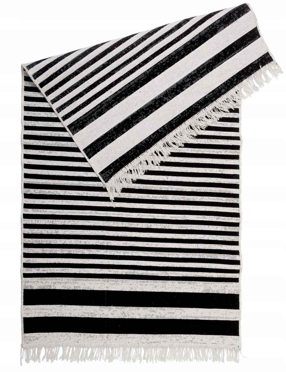 DYWAN BOHO 160 X 120 Z FRĘDZLAMI TKANY BAWEŁNA EKO